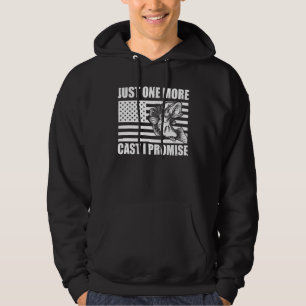 Nog één worp, ik beloof het, Bass Fishing Angler Hoodie
