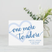 Nog eentje om te adoreren | Classic Blue Heart Zwa Aankondiging (Staand voorkant)