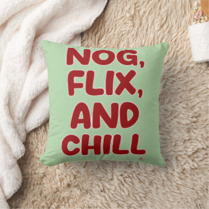 Nog Flix en Chillen Leuke Kerst Uitstap Kussen