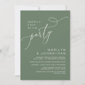 Nog lang en gelukkig na het diner en het dansen kaart (Voorkant)