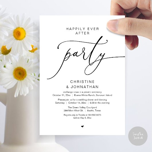 Nog lang en gelukkig na het huwelijksdiner kaart