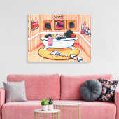 Nog maar 5 minuten van Andie Canvas Afdruk (Insitu (Woonkamer))