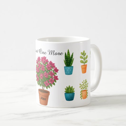 Nog maar één plantenbeker koffiemok (Voorkant rechts)