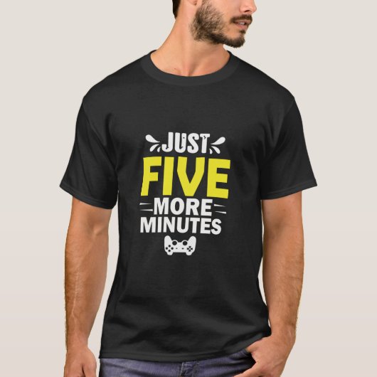 Nog maar vijf minuten t-shirt (Voorkant)