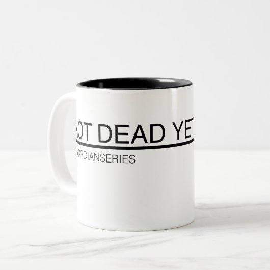 Nog niet dood Mok (Voorkant links)