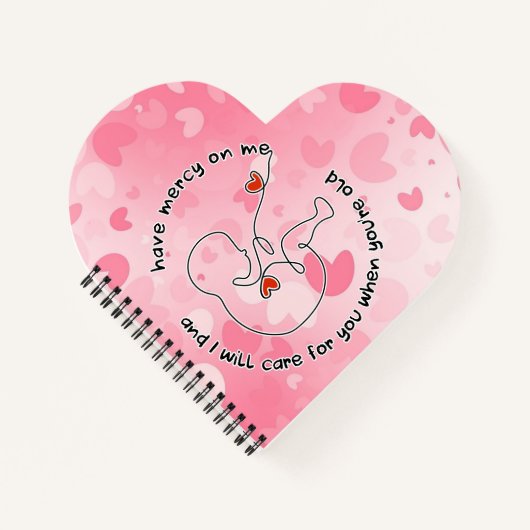 Nog niet geboren Baby Prolife Fetus heeft Mercy Lo Notitieboek (Voorkant)