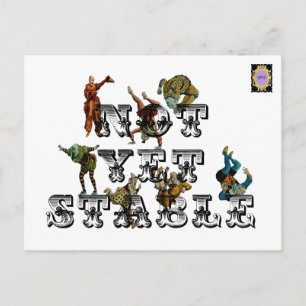 Nog niet stabiel briefkaart