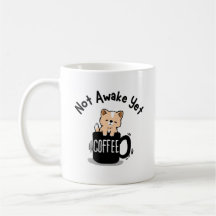 Nog niet wakker, koffieliefhebber