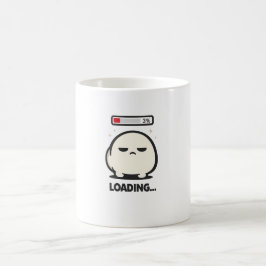 Nog steeds aan het laden 3% - Schattig Vermoeid Ka Koffiemok