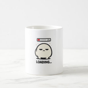Nog steeds aan het laden 3% - Schattig Vermoeid Ka Koffiemok