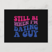 Nog steeds Bi als ik een man heb die grappige bise Briefkaart (Voorkant)