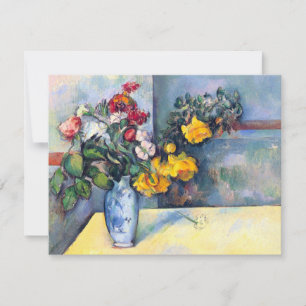 Nog steeds bloemen in een vaas van Paul Cezanne