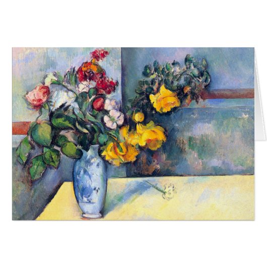 Nog steeds bloemen in een vaas van Paul Cezanne (Voorkant Horizontaal)