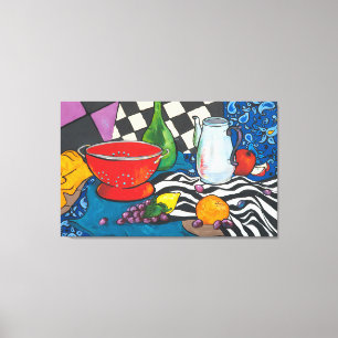 Nog steeds creatieve fruitwandkunst canvas afdruk