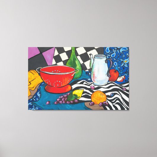 Nog steeds creatieve fruitwandkunst canvas afdruk (Voorkant)