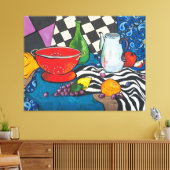 Nog steeds creatieve fruitwandkunst canvas afdruk (Insitu (Woonkamer))