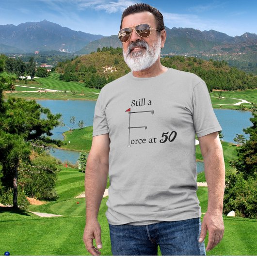 Nog steeds een Force op 50-jarig golfthema T-shirt