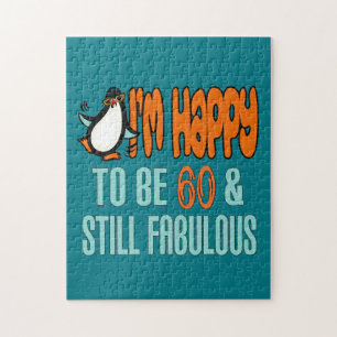 Nog steeds Fabulous 60th Birthday Penguin Legpuzzel