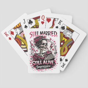 Nog steeds getrouwd Nog steeds in leven Indrukwekk Pokerkaarten