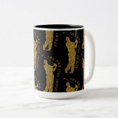 nog steeds golfers 80-89 tweekleurige koffiemok (Voorkant rechts)