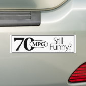 Nog steeds grappig? Bumpersticker (Op auto)