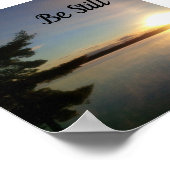 Nog steeds het Inspirerend Peaceful Lake Poster (Hoek)
