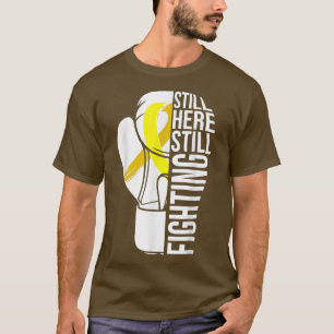Nog steeds hier strijden tegen kinderkanker t-shirt