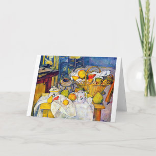 Nog steeds in leven met Fruit Basket, Paul Cezanne Kaart