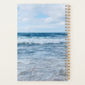 Nog steeds inspirerende Quote Blue Waves Photo Pla Planner (Achterkant)