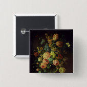 Nog steeds leven 2 vierkante button 5,1 cm (Voorkant /achterkant)