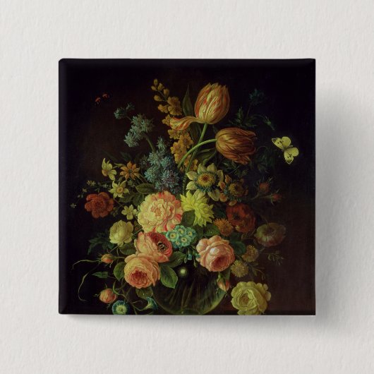 Nog steeds leven 2 vierkante button 5,1 cm (Voorkant)