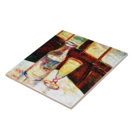 Nog steeds leven Absinthe Van Gogh Fine Art Tegeltje