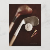 Nog steeds leven als golfclubs, t - shirts en bal briefkaart (Voorkant)