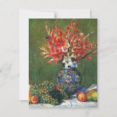 Nog steeds leven bloemen en fruit van Pierre Renoi (Voorkant)