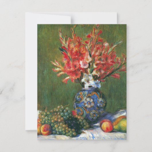 Nog steeds leven bloemen en fruit van Pierre Renoi (Voorkant)