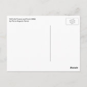 Nog steeds leven bloemen en fruit van Pierre Renoi Briefkaart (Achterkant)