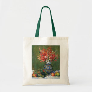 Nog steeds leven bloemen en fruit van Pierre Renoi Tote Bag