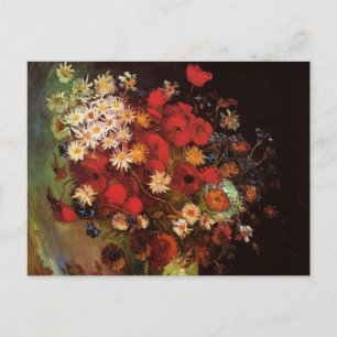 Nog steeds leven bloemen in een Vase door Vincent  Briefkaart