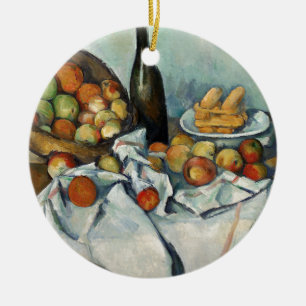 Nog steeds leven is een mandje cezanne schilderkun keramisch ornament