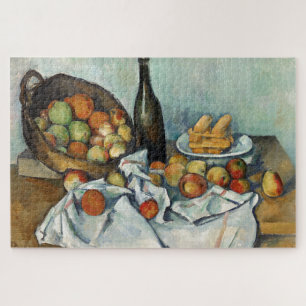 Nog steeds leven is een mandje cezanne schilderkun legpuzzel