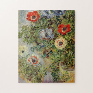 Nog steeds leven met Anemones Monet Fine Art Legpuzzel