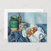 Nog steeds leven met appels 1 van Paul Cézanne Briefkaart (Voorkant / Achterkant)