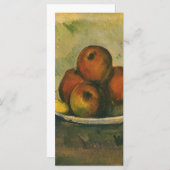 Nog steeds leven met appels door Paul Cezanne (Voorkant / Achterkant)