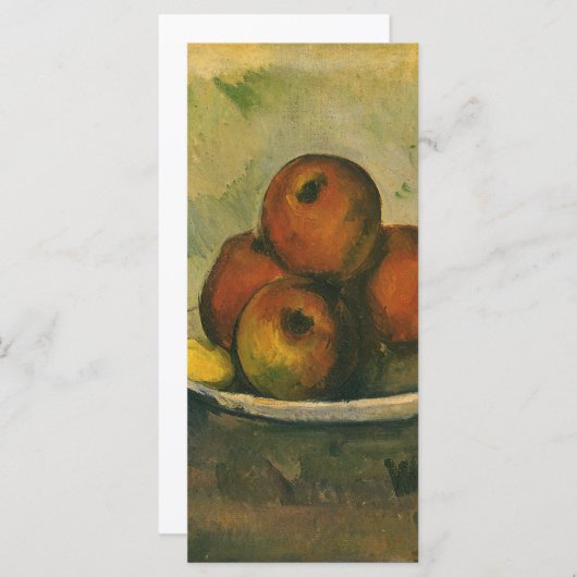 Nog steeds leven met appels door Paul Cezanne (Voorkant / Achterkant)