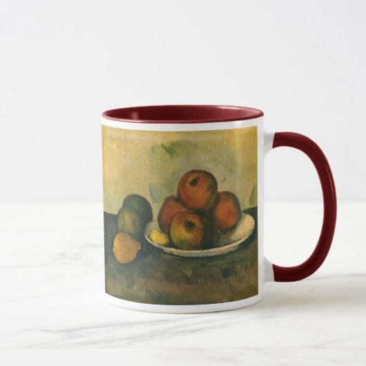 Nog steeds leven met appels door Paul Cezanne Mok (Rechts)