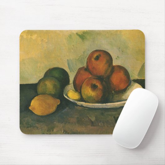Nog steeds leven met appels door Paul Cezanne Muismat (Met muis)
