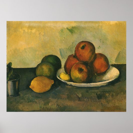 Nog steeds leven met appels door Paul Cezanne Poster (Voorkant)