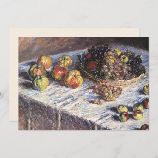 Nog steeds leven met appels en druiven van Claude  (Voorkant / Achterkant)