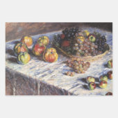 Nog steeds leven met appels en druiven van Claude  Inpakpapier Vel (Voorkant)