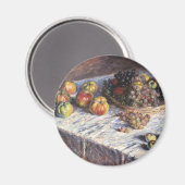 Nog steeds leven met appels en druiven van Claude  Magneet (Voorkant / Achterkant)